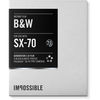 photo Impossible SX-70 Film noir & blanc 2ème génération avec cadre blanc - 8 poses