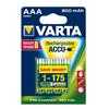 photo Varta 4 piles rechargeables Varta LR03-AAA (800 mAh)