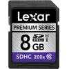 photo Lexar SDHC 8GB 200x Premium (Class 10 - 30MB/s)