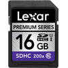 photo Lexar SDHC 16GB 200x Premium (Class 10 - 30MB/s)