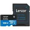 photo Lexar microSDXC 128 Go High-Performance UHS-1 633x (95 Mb/s) + adaptateur 