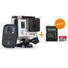photo GoPro Kit Hero 3+ Black Edition - Motorsport + carte mémoire Sandisk Ultra 32Go offerte