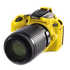 Coque silicone pour Nikon D5500 - Jaune