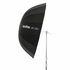 Parapluie parabolique 130cm Noir et Argent