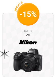 Jusqu'à -15% sur le Z5 Nikon
