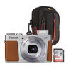 photo Canon KIT PowerShot G9 X Mark II - argent + étui + carte 32GB