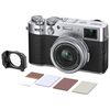 photo Fujifilm X100V Argent avec Nisi Professional Kit