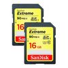 photo SanDisk SDHC 16 Go Extreme UHS-I 600x (90MB/s) - PACK DE 2