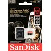 Cartes mémoires SanDisk microSDXC 128 Go Extreme Pro A2 C10 V30 UHS-1 U3  (200Mb/s) + SD Adaptateur