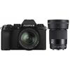Appareil photo Hybride à objectifs interchangeables Fujifilm X-S10 + 18-55mm + Sigma 30mm f/1.4 Contemporary