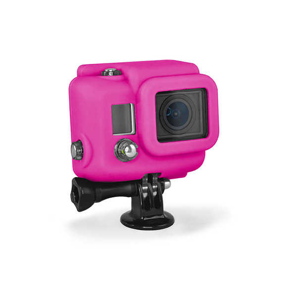 Housse silicone cover HD magenta pour HERO 3
