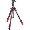 photo Manfrotto KIT Trépied BeFree rouge v2 + rotule ball  - MKBFRA4RD-BH