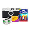 Appareil photo argentique compact Kodak Kit Ektar H35 - Noir + 1 film N&B + 1 film couleur + 4 piles