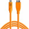 photo Tether Tools Câble USB-C vers 3.0 Micro-B 4.6m - Orange