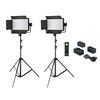 Torches Photo Video Godox Kit 2 Torches LED 500W avec coupe-flux + 2 pieds