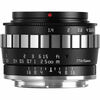 Objectif photo / vidéo TTartisan 23mm f/1.4 Argent pour Canon EF-M